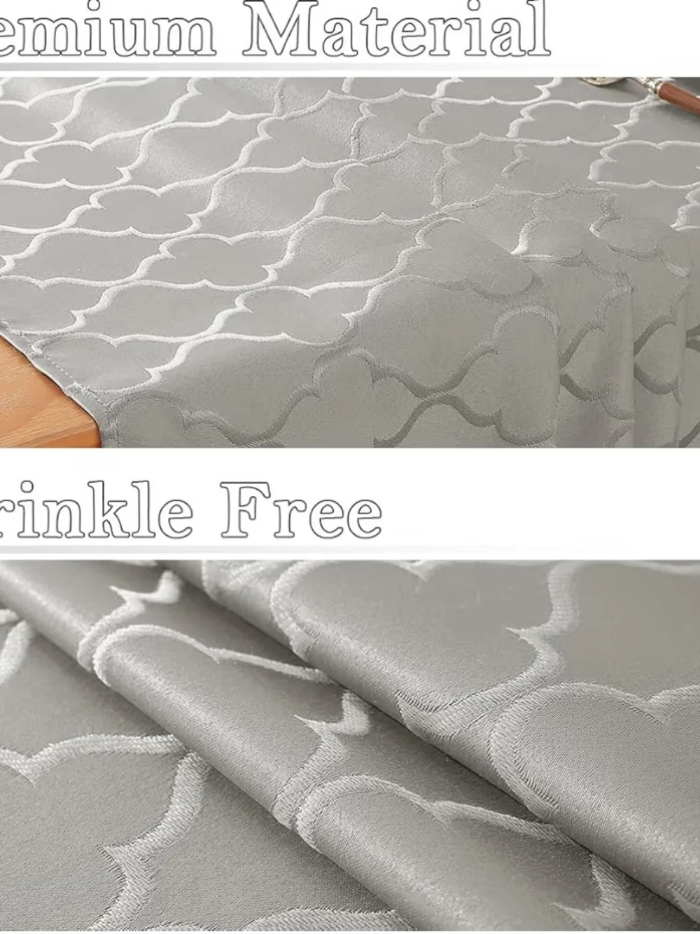 Elegant Gray Rectangular Tablecloth - 60 X 102